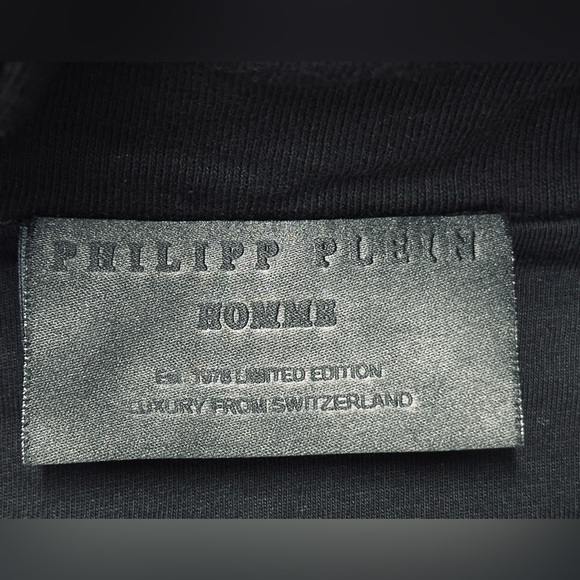 👨🏻‍💼 Philipp Plein 💀 Men’s Black Hoodie - Picture 4 of 11
